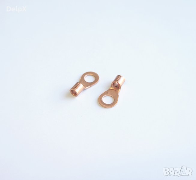 Кабелно ухо медно Ф6mm/6mm2, снимка 1