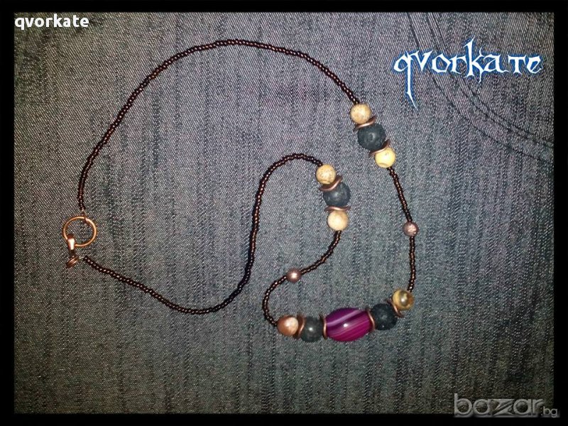 Колие от ахат, снимка 1