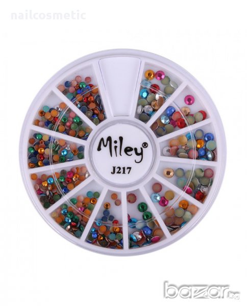 Цветни кръгли капси в 3 размера, снимка 1