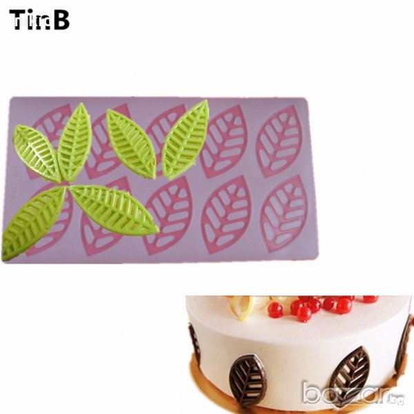  3D 10 листа листо топер борд силиконова форма молд за украса декорация торта фондан шоколад сладки , снимка 1