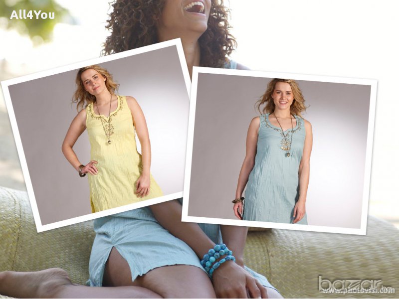 Памучна туника в два цвята, внос от Франция, снимка 1