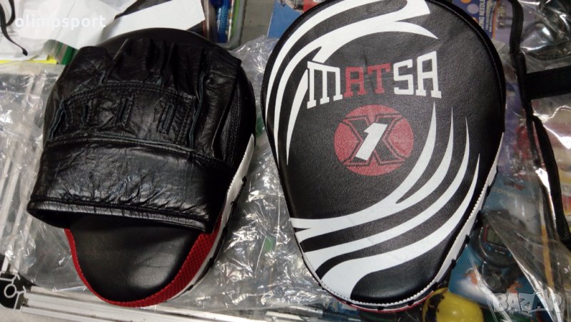 лапи за тренировка Matsa нови извити естествена кожа размри 21х27см чифт , снимка 1