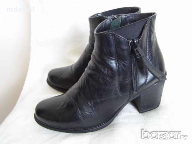 черни боти от естествена кожа  №40, снимка 1