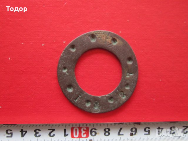 Османска бронзова екзагия теглилка грам кантар тугра 36 г