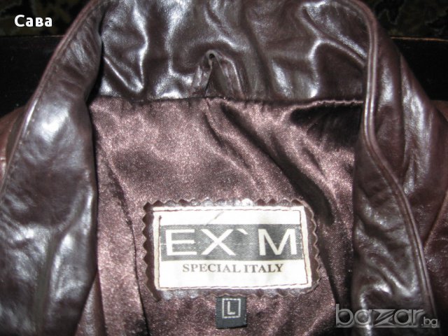 Италианско кожено яке EXM  дамско,л