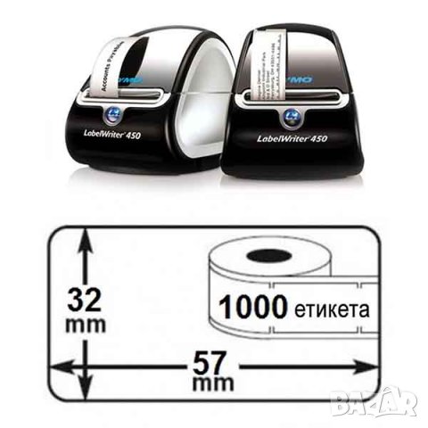 Етикети DYMO LabelWriter 36х89mm/260етикета, снимка 2 - Друго търговско оборудване - 25551899