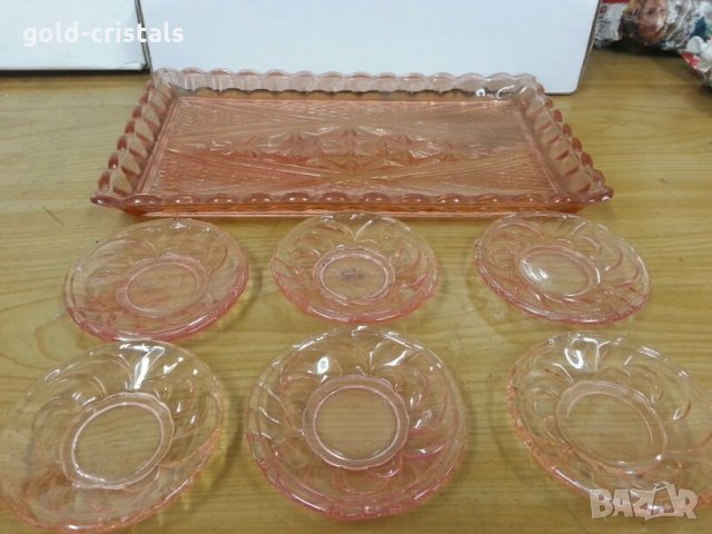 Стъклени чинийки за сладко , снимка 2 - Антикварни и старинни предмети - 22324272