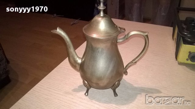 Ретро чаиник с капак-21х20х11см-внос швеицария, снимка 9 - Антикварни и старинни предмети - 17872194