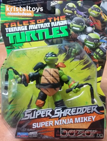 TMNT Базова екшън фигура Костенурките Нинджа Super Ninja Mikey , снимка 1
