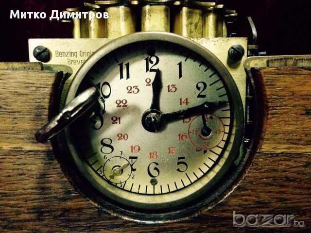 Старинен преносим ХРОНОГРАФ за отчитане на времето на полет при гълъби-1939г.