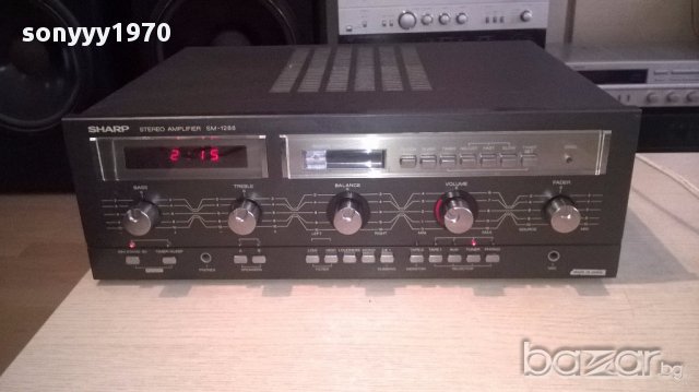 sharp sm-1288h retro amplifier-made in japan-внос англия, снимка 12 - Ресийвъри, усилватели, смесителни пултове - 17061794