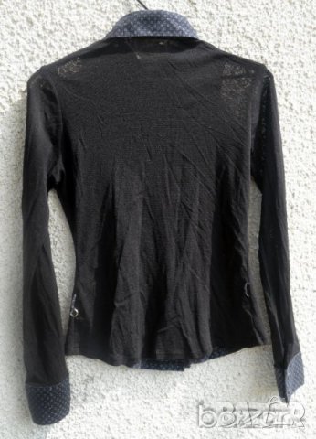 RAYURE Paris BRITNEY черна дамска риза Произведено във Франция размер 40, снимка 2 - Ризи - 23439229
