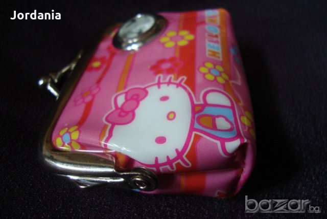 Оригинално детско портмоне с часовник-Hello Kitty;, снимка 4 - Други - 20754031