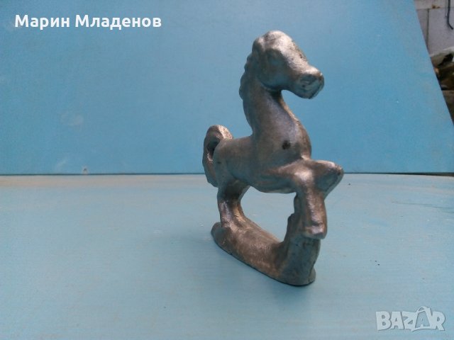 Статуетка метална-кон, снимка 2 - Колекции - 25404287