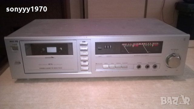 philips f612100-stereo deck-made in belgium-внос швеицария, снимка 4 - Декове - 22338056
