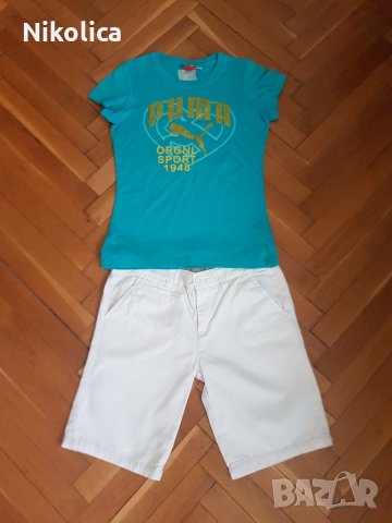 Детски блузи Puma,Benetton,Breezer," 7 for all mankind" и къс панталон Benetton 12 г.момиче, снимка 4 - Детски комплекти - 25282286