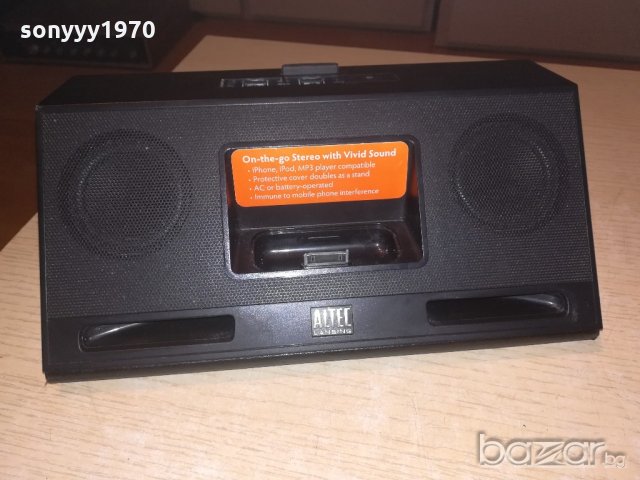 altec lansing-imt320-iphone/aux-за ремонт-внос швеицария, снимка 3 - Ресийвъри, усилватели, смесителни пултове - 20360456