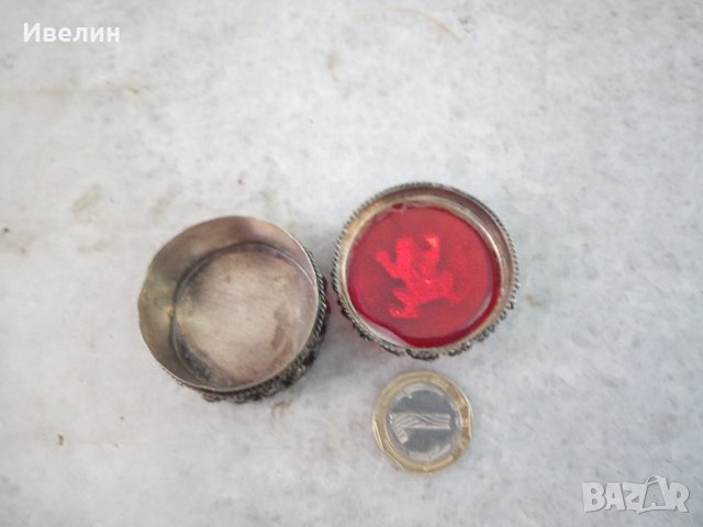 стара посребрена метална кутийка, снимка 4 - Антикварни и старинни предмети - 21771256