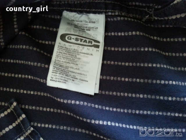 G-star - страхотна мъжка риза 100% оригинал отлично състояние , снимка 7 - Ризи - 15094294