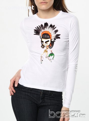 ХИТ! Дамска блуза INDIAN! Създай модел по Твой дизайн, свържи се нас!, снимка 1 - Блузи с дълъг ръкав и пуловери - 16452668