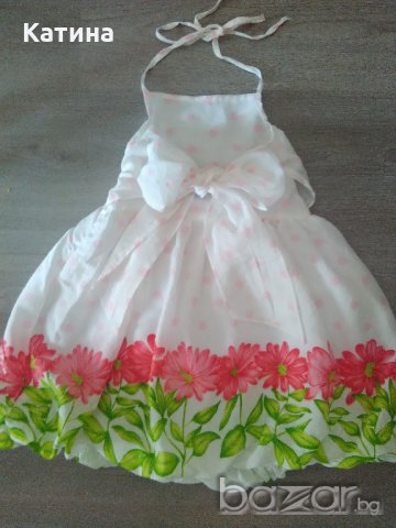 Рокличка с флорални мотиви, снимка 2 - Детски рокли и поли - 18899986