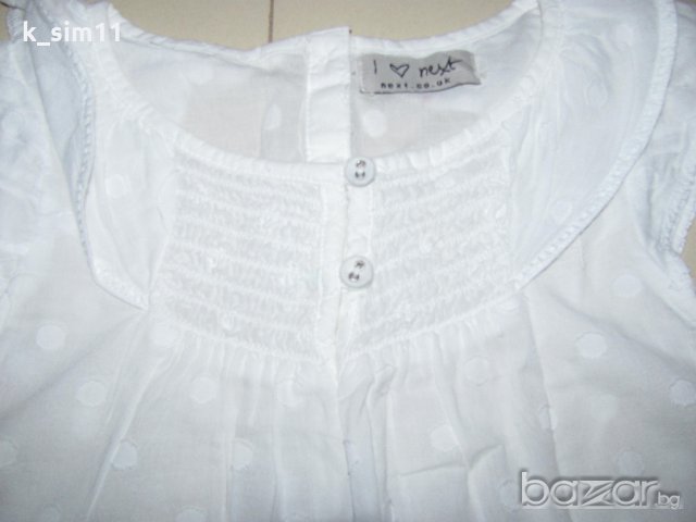 Лот 2 блузи /ризи/ и шапка на точки на Next за 3-4 г, снимка 6 - Детски комплекти - 18813789