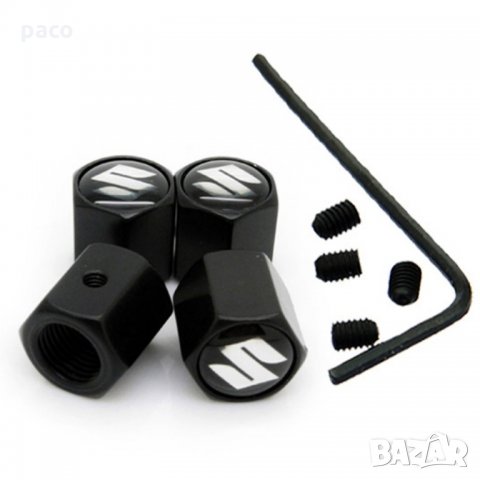 Защита от кражба! Метални капачки за вентили Сузуки!