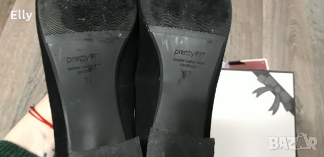 Естествен велур Pretty feet. Заблестете!, снимка 2 - Дамски елегантни обувки - 25374902