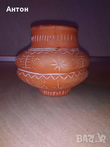 Стара глинена ваза, снимка 1