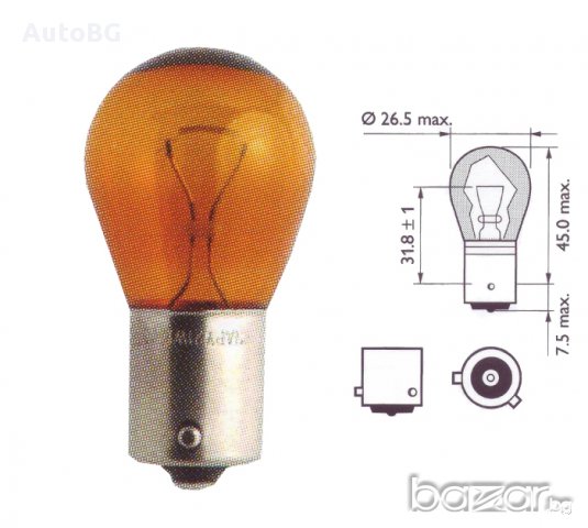 Лампа Philips P Y21 W Premium, снимка 3 - Аксесоари и консумативи - 13649529