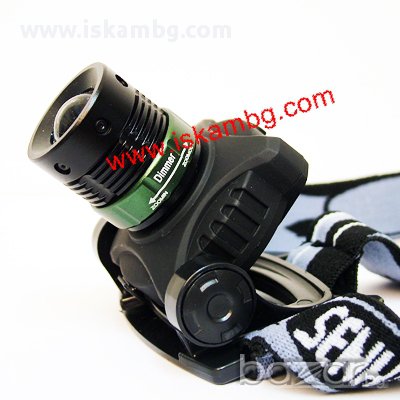 Акумулаторен LED фенер челник 500lm, снимка 4 - Други спортове - 13303572