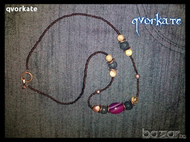 Колие от ахат, снимка 1