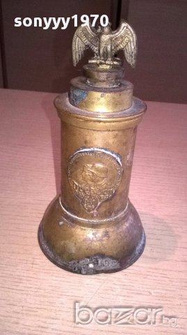 хитлериска антика-немска запалка-ретро-17х9см-внос швеицария, снимка 3 - Антикварни и старинни предмети - 18039160