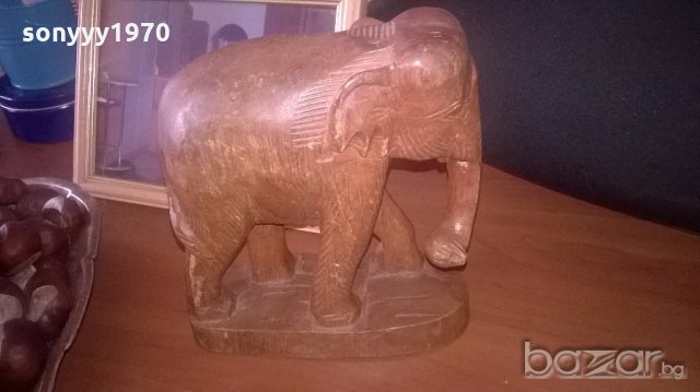 дървен слон-за колекция, снимка 6 - Антикварни и старинни предмети - 19743302