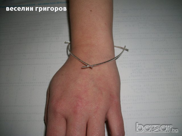 сребърна гривна, снимка 5 - Гривни - 10944879