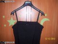 Елегантна черна къса еластична рокля-м-л размер, снимка 5