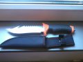 Ловен нож от високовъглеродна стомана и полимерна дръжка , снимка 3