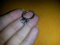 Сребърен пръстен тип годежен, снимка 1 - Пръстени - 19213061