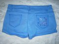 Къси дамски сини панталонки - размер М UK 10 / 38 EU , снимка 3