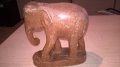 слон-16х16х7см-внос швеицария, снимка 1 - Антикварни и старинни предмети - 18456931