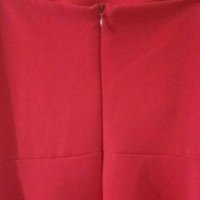 Чисто нова официална червена рокля с етикет S, снимка 7 - Рокли - 22521480