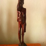 Африканска дървена  фигура  , снимка 1 - Статуетки - 17975098