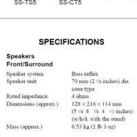Алуминиеви SONY 5.0 _ SS-TS5 (x4) Front&Surr + SS-CT5 (x1) Center тонколони, ед. цени или комплект!, снимка 6 - Тонколони - 25409644