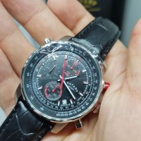 Rotary Aviator Chrono - Red / чисто нов часовник Ротари Авиатор - 2 бр. каишки / 100% оригинален, снимка 15 - Мъжки - 22835212