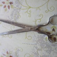 Уникални немски ножици ножица 19 век, снимка 4 - Фризьорски принадлежности - 25829039