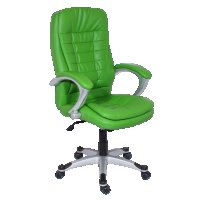 Президентски офис стол Carmen 7506 - черно-зелен, снимка 5 - Столове за офис - 17882460