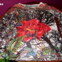  desigual оригинална ефирна блуза тип туника  , снимка 4 - Туники - 21165448