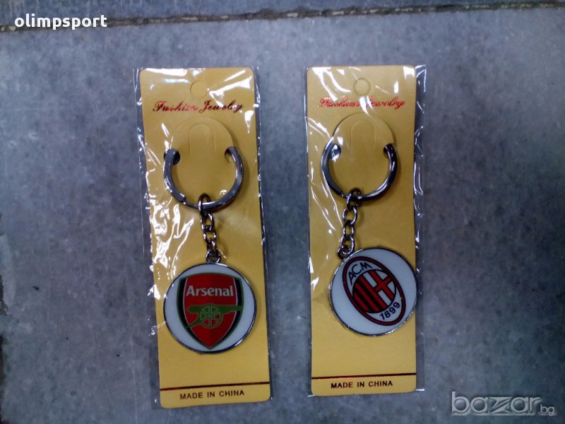 ключодържател аrsenal, milan нов, снимка 1