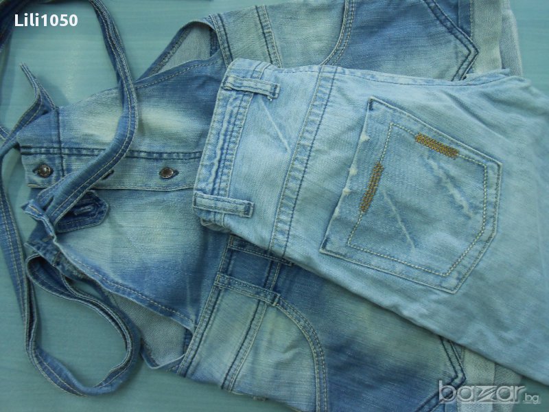 Дънков къс гащеризон UB и къси дънки, снимка 1