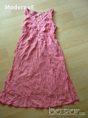 S/m H&M Прохладна нежна рокля в цвят диня, снимка 3 - Рокли - 14789276